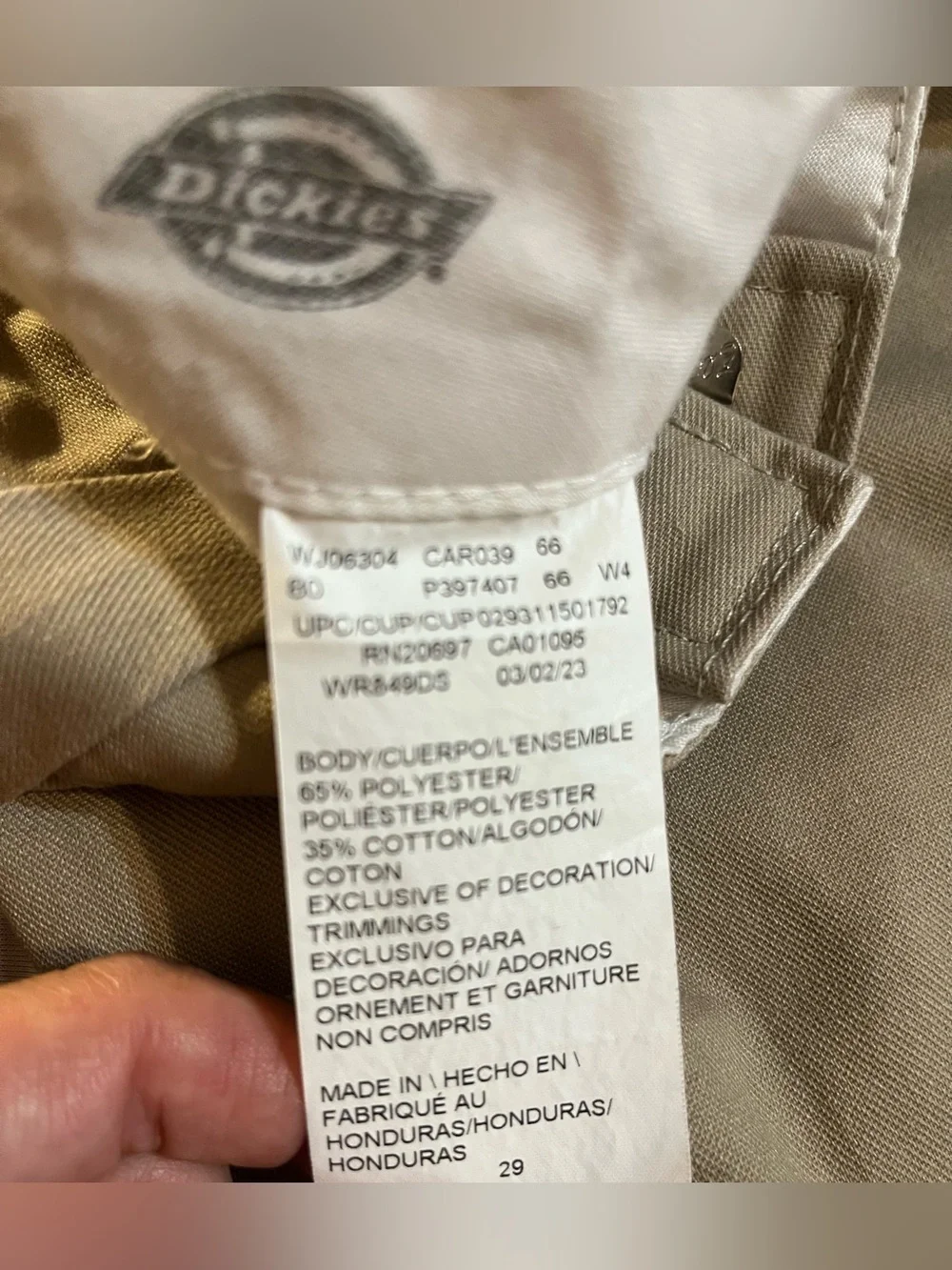 Dickies twill construction